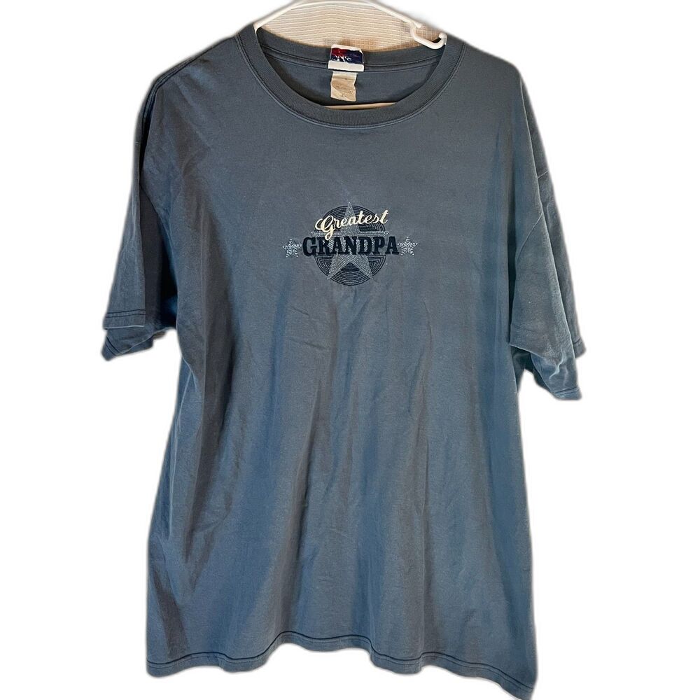 Vintage M&C Sport T Shirt Embroidery Greatest Grandpa Size L, Holiday Gifts